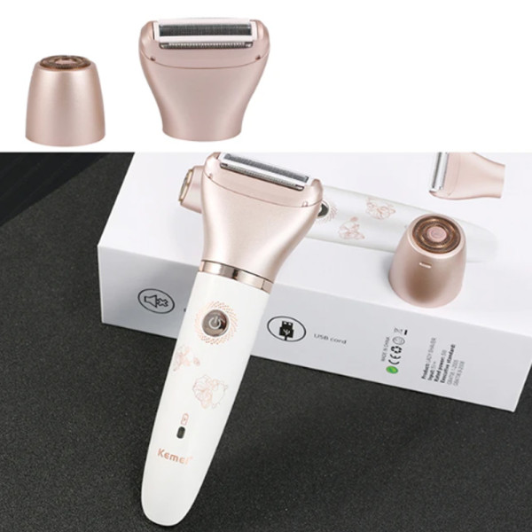 Επαναφορτιζόμενη Ξυριστική Μηχανή για Πρόσωπο και Σώμα Kemei KM-1632