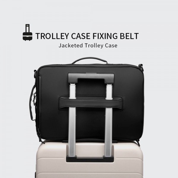 Ozuko  Τσάντα Πλάτης για Laptop 15.6" 9.9L Αδιάβροχη 9490S Μαύρο