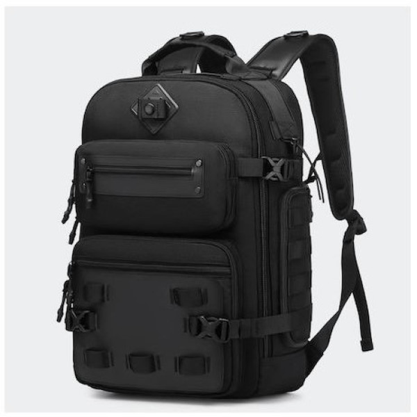 Ozuko σακίδιο πλάτης 25L αδιάβροχο 9601 Μαύρο