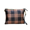 WOMEN SHOULDER BAG PLAID ENVELOPE MOHICANS 977-1 BROWN