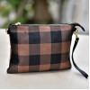 WOMEN SHOULDER BAG PLAID ENVELOPE MOHICANS 977-1 BROWN