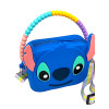 Stitch Silicone Mini Shoulder Bag With Adjustable Shoulder Strap Coin Purse Kids Gifts A7 Blue