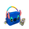Stitch Silicone Mini Shoulder Bag With Adjustable Shoulder Strap Coin Purse Kids Gifts A7 Blue