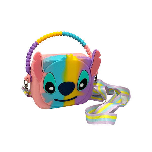 Stitch Silicone Mini Shoulder Bag With Adjustable Shoulder Strap Coin Purse Kids Gifts A7 Colors
