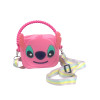 Stitch Silicone Mini Shoulder Bag With Adjustable Shoulder Strap Coin Purse Kids Gifts A7 Pink