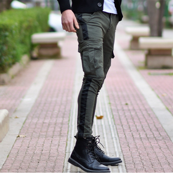 MEN'S TROUSERS CARGO MOHICANS AD7299-1 KHAKI