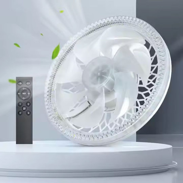 Ανεμιστήρας Οροφής 30cm με Φως και Τηλεχειριστήριο 60W RZ-177 Λευκό