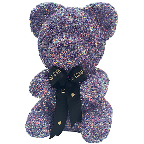 Αρκουδάκι Mohicans από Γιρλάντα Love Bear 30cm Αγ Βαλεντίνος 84728-6 Μωβ