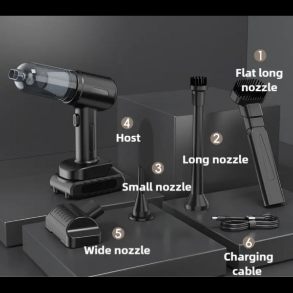 Ασύρματο φορητό σκουπάκι αυτοκινήτου 60W MD-16