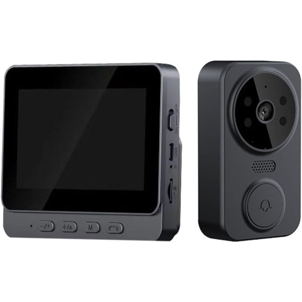 Ασύρματο Σετ Θυροτηλεόρασης M10 Μαύρο