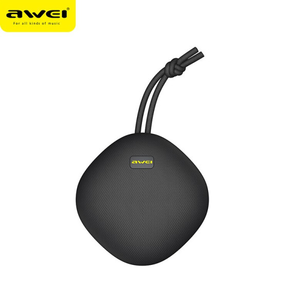 Φορητό Ασύρματο Ηχείο Bluetooth IP67 5W με Διάρκεια Μπαταρίας έως 6 ώρες Awei Y336 Μαύρο