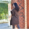 JACKET KNITTED AWAY MOHICANS B-81248 BROWN