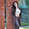 JACKET KNITTED AWAY MOHICANS B-81248 BROWN