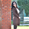 JACKET KNITTED AWAY MOHICANS B-81248 BROWN