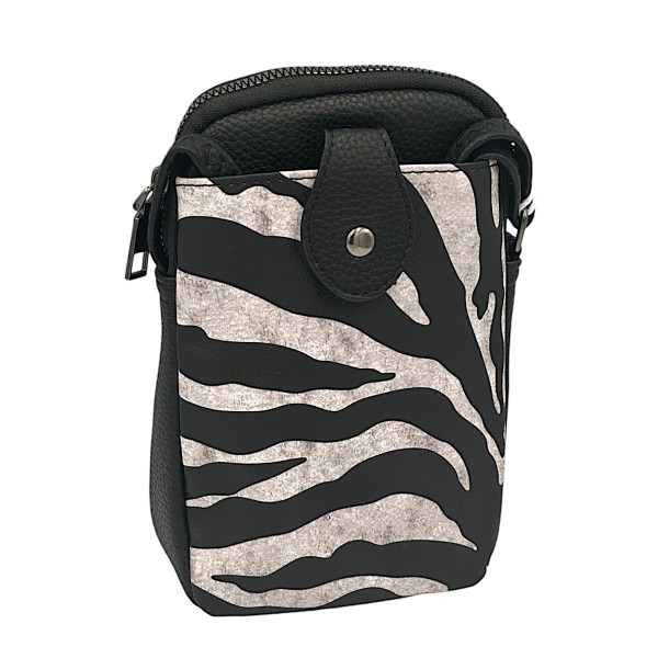 Γυναικείο τσαντάκι ﻿﻿ώμου για τηλέφωνο MOHICANS B7016-1 Ζέβρα