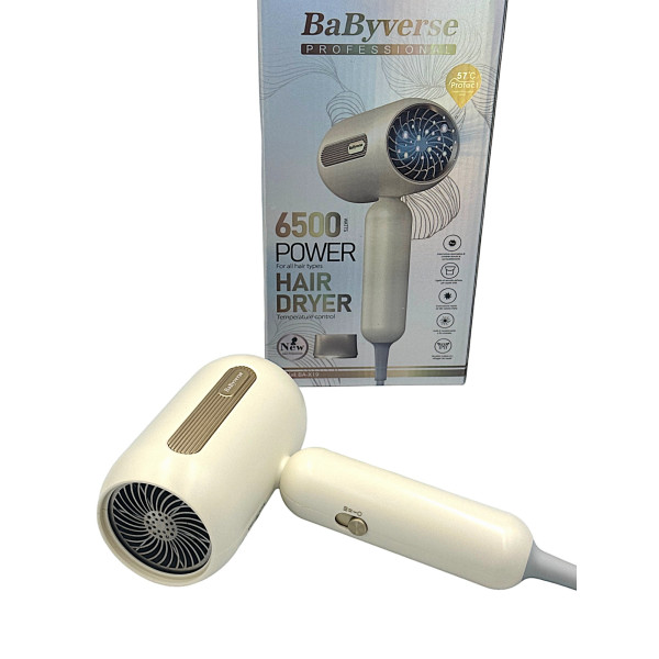 Professional Blower Hair Dryer Ionic 6500W BA-X1 White