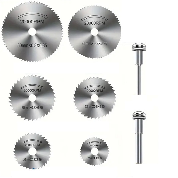 Σετ 8 τμχ λεπίδες HSS για Δισκοπρίονο 66800