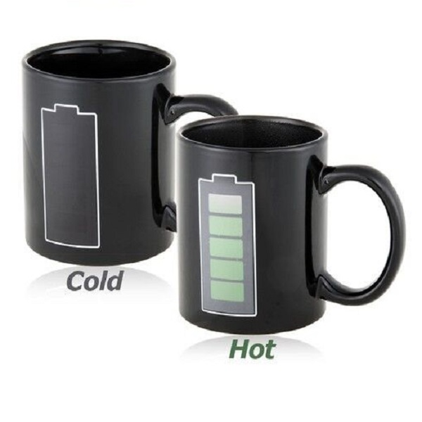 Mαγική Κούπα που Αλλάζει Χρώμα “Φορτισμένη Μπαταρία” 300ml BH1010-6