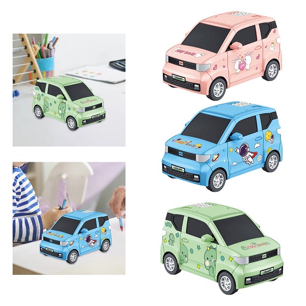 Κουμπαράς με δαχτυλικό αποτύπωμα, ομιλία και κωδικό αυτοκίνητο BH15237 ροζ/μπλε/πράσινο