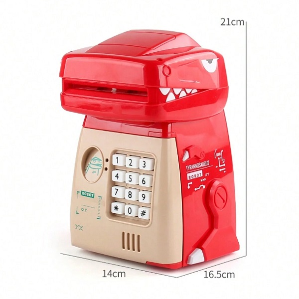 Παιδικός κουμπαράς με ηλεκτρονικό κλείδωμα και μουσική Δεινόσαυρος BH17504