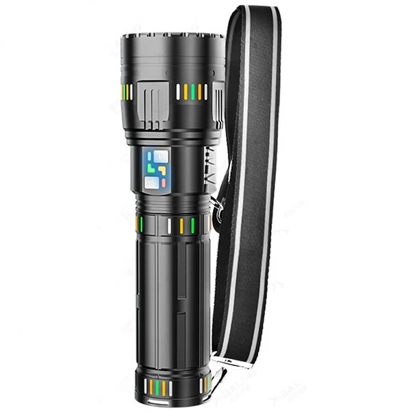 Επαναφορτιζόμενος αδιάβροχος φακός LED X-Balog BL-G600-6 μαύρο