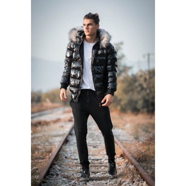 MEN'S BOTTOMS SWEATSHIRT MOHICANS BOTT202 BLACK