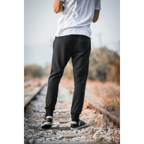 MEN'S BOTTOMS SWEATSHIRT MOHICANS BOTT202 BLACK