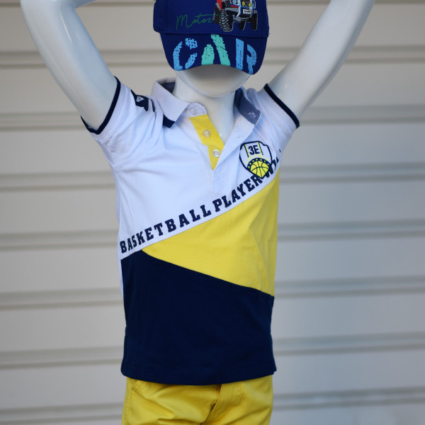 BRO-5137.YELLOW CHILDREN'S SET FOR BOY MOHICANS