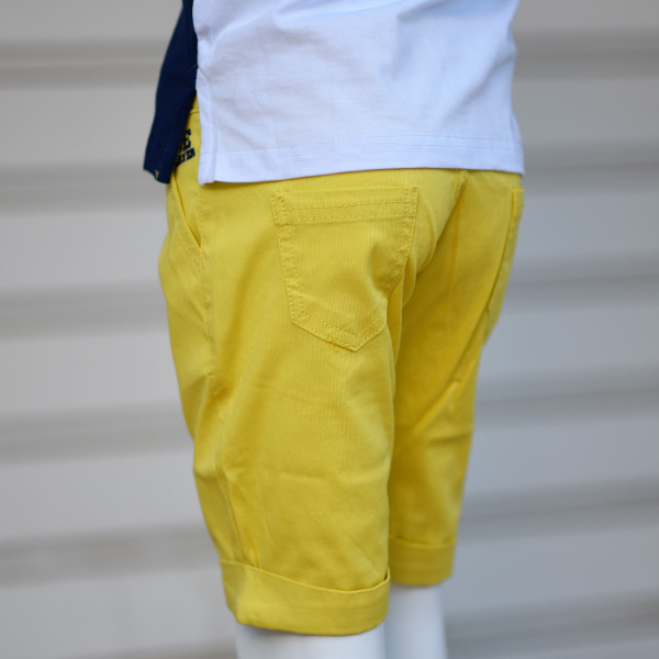 BRO-5137.YELLOW CHILDREN'S SET FOR BOY MOHICANS