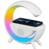 Wireless Charger Ηχείο Bluetooth 3in1 5W με Ραδιόφωνο Rgb BT2301 Λευκό