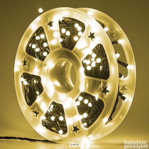 Αδιάβροχα Χριστουγεννιάτικα 240 LED λαμπάκια IP44 50μ 4 προγράμματα σε καρούλι BX-049 Θερμό χρώμα