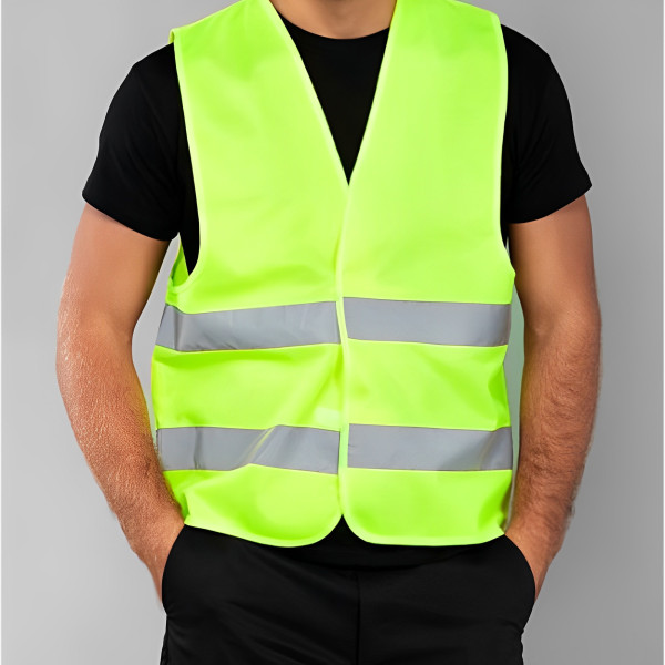 Φωσφοριζέ Γιλέκο Εργασίας με Ανακλαστικές Ταινίες Carsun C118 XX-Large Κίτρινο