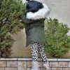 PARKA JACKET FOR GIRL MOHICANS C7706.KHAKI
