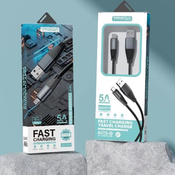 Καλώδιο γρήγορης φόρτισης 5A με ακροδέκτη V8/micro 1m CA8841