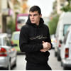 MEN'S SWEATSHIRT HOODED  CALLIGRAPHIC MOHICANS CALLIG01.BLACK