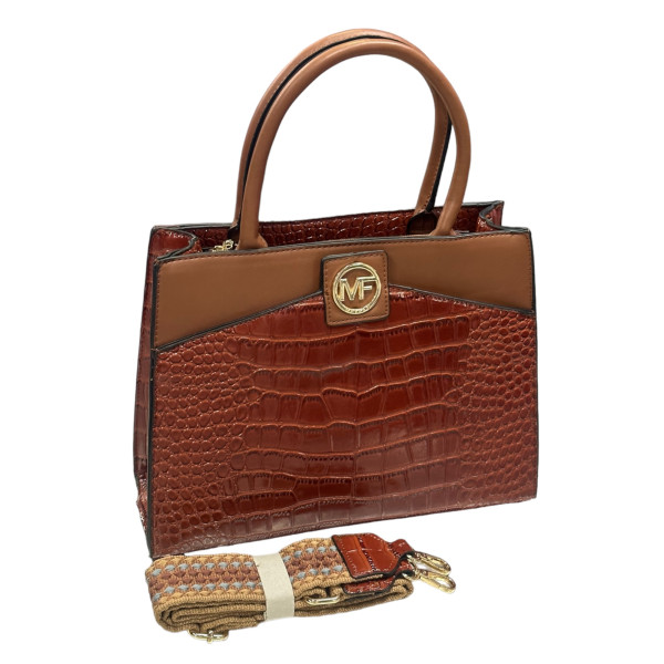 HANDBAG MOHICANS CO-355 BROWN