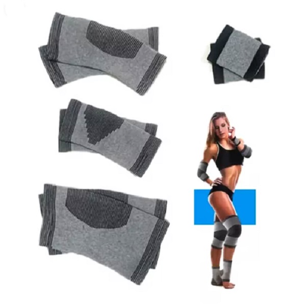 Συσκευασία 8 τμχ ορθοπεδικού προστατευτικού εξοπλισμού με 1 ζευγάρι μαξιλαράκια αστραγάλου, 1 ζευγάρι επιγονατίδες, 1 ζευγάρι μαξιλαράκια καρπού και 1 ζευγάρι μαξιλαράκια αγκώνων CX-227