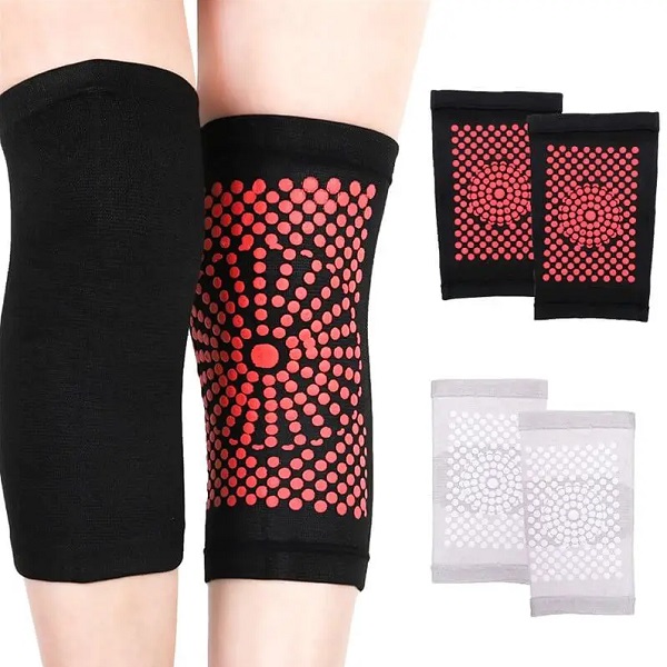 Σετ ζεύγος ελαστικές αυτοθερμαινόμενες επιγονατίδες CX-229 μαύρες