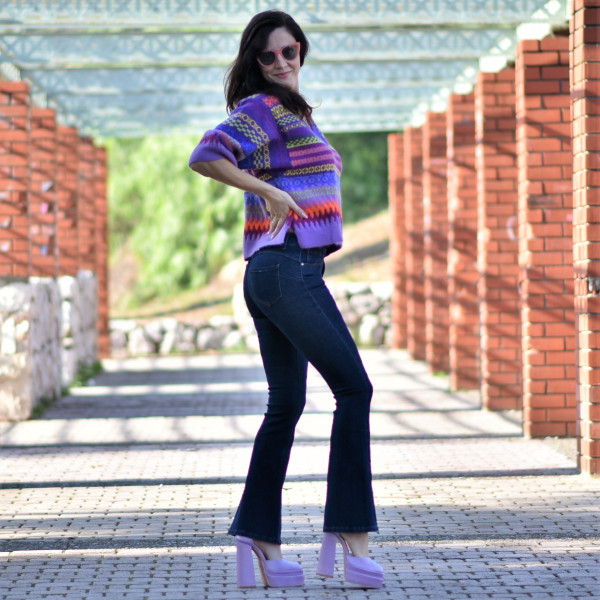 JEANS BELL HIGH WAIST MOHICANS CZ061 BLUE