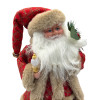Διακοσμητικός Χριστουγενιάτικος Άι Βασίλης Mohicans 40cm με κίνηση και μουσική D2023-67