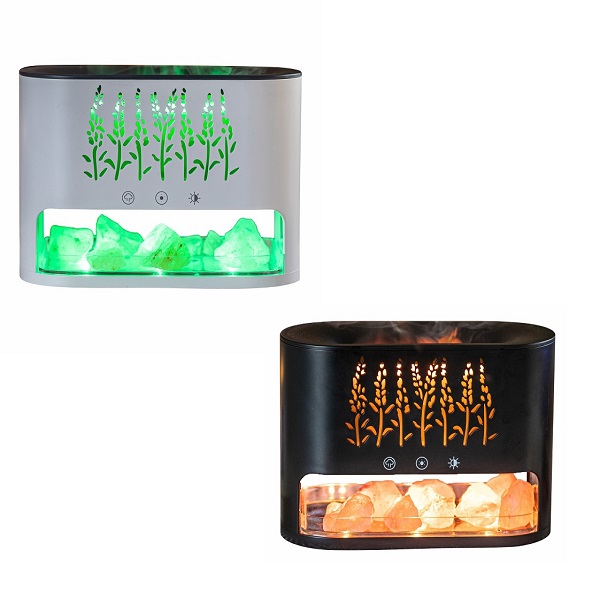 Συσκευή αρωματοθεραπείας Diffuser - Φωτιστικό αφής 250 ml 10W KP-023 Λευκό/Μαύρο