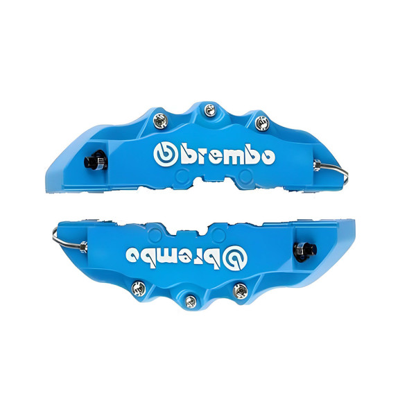 Διακοσμητικά Μεταλλικά Καπάκια Δαγκάνας Φρένων 19cm Σετ 2τμχ Γαλάζια