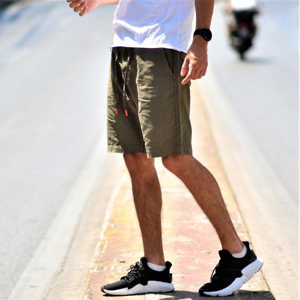 BERMUDA CHINOS LINEN MOHICANS DJ-901 KHAKI