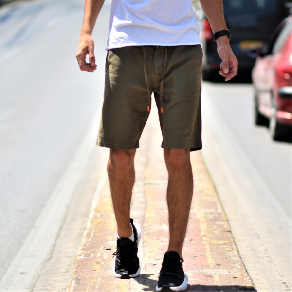 BERMUDA CHINOS LINEN MOHICANS DJ-901 KHAKI