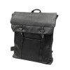 BAG BACKPACK LEATHER MOHICANS DR-2006 BLACK