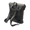 BAG BACKPACK LEATHER MOHICANS DR-2006 BLACK