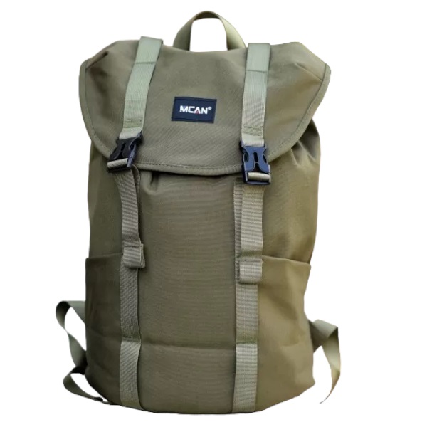 DR-2271.KHAKI ΑΝΔΡΙΚΗ ΤΣΑΝΤΑ ΠΛΑΤΗΣ ΚΑΜΒΑΣ MOHICANS