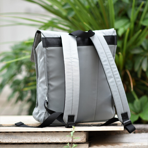 MEN'S BAG BACKPACK CANVAS MOHICANS DRM-2164.GRAY