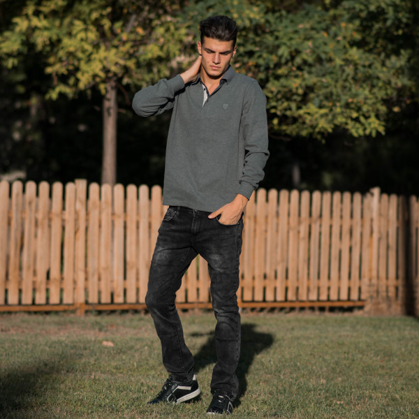 ΑΝΔΡΙΚΟ ΠΑΝΤΕΛΟΝΙ JEANS BLACK ΜΕ ΦΘΟΡΑ MOHICANS DS300 ΜΑΥΡΟ