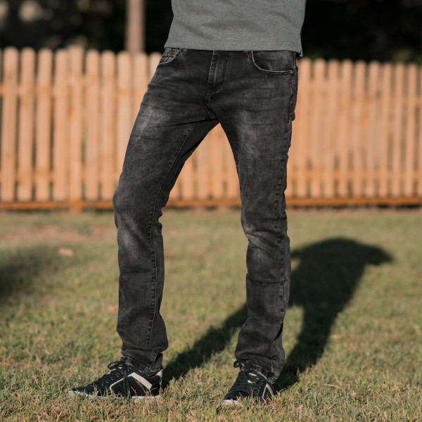 ΑΝΔΡΙΚΟ ΠΑΝΤΕΛΟΝΙ JEANS BLACK ΜΕ ΦΘΟΡΑ MOHICANS DS300 ΜΑΥΡΟ